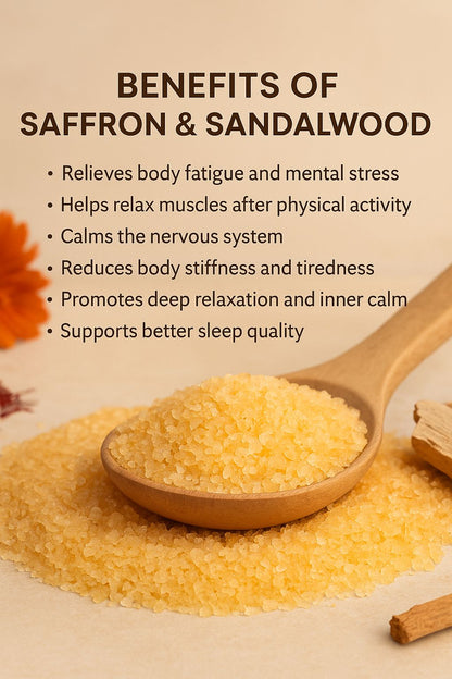 Saffron & Sandalwood Epsom Bath Salt