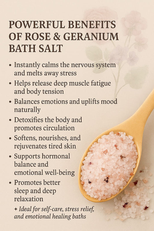 Rose & Geranium Epsom Bath Salt
